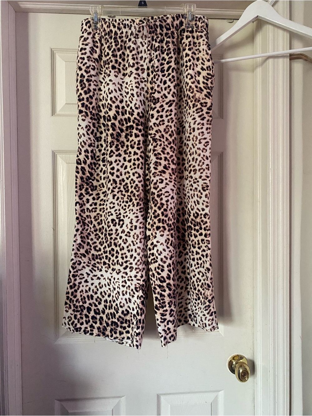 Sincerely Jules Beige and Black Leopard Print pants